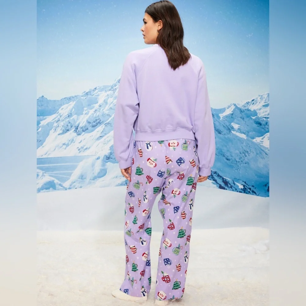 🆕 Old Navy Women's Mid-Rise Flannel Pajama Bottoms PJ Sleep Pants L 12-14